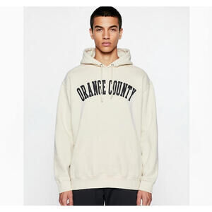 Jerzees, XL, Cream, Orange County Pullover Hoodie